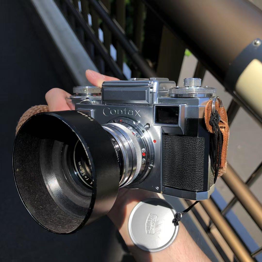 実用品CONTAX IIIa フィルムカメラ+Sonnar 50 1.5 レンズ