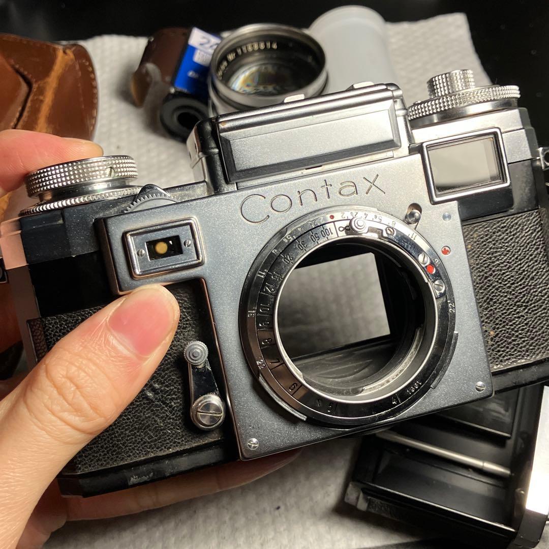 実用品CONTAX IIIa フィルムカメラ+Sonnar 50 1.5 レンズ
