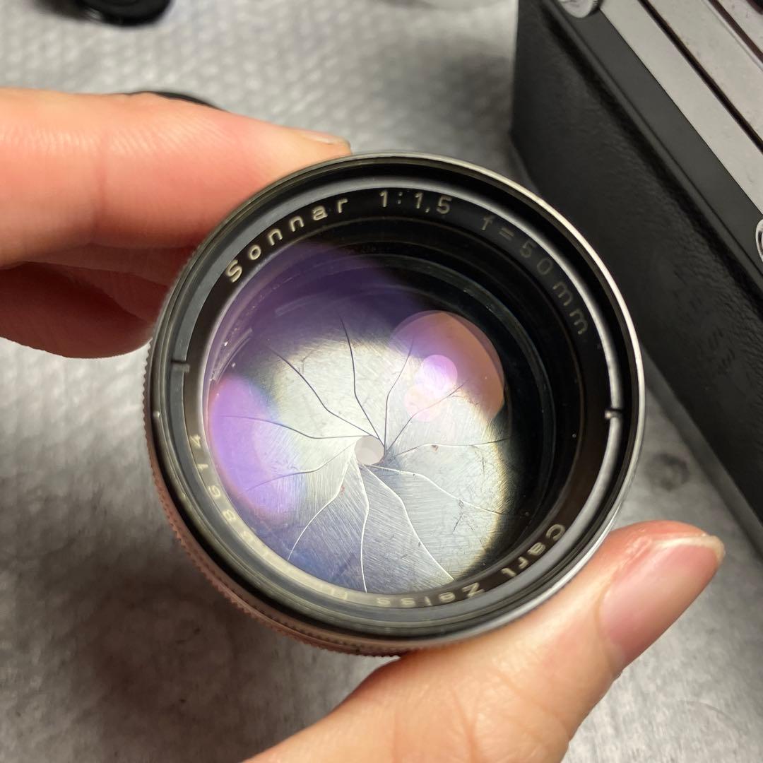 実用品CONTAX IIIa フィルムカメラ+Sonnar 50 1.5 レンズ