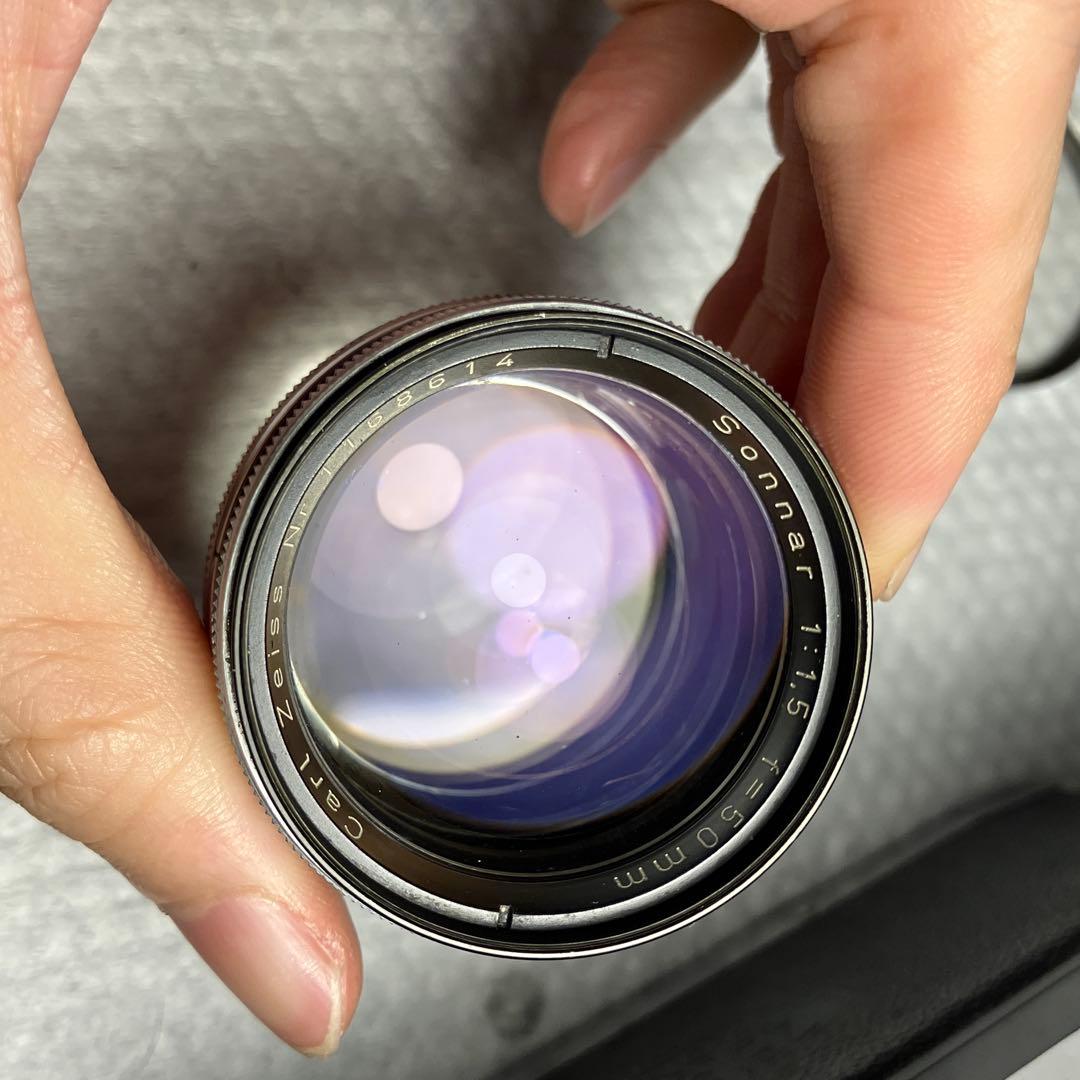 実用品CONTAX IIIa フィルムカメラ+Sonnar 50 1.5 レンズ