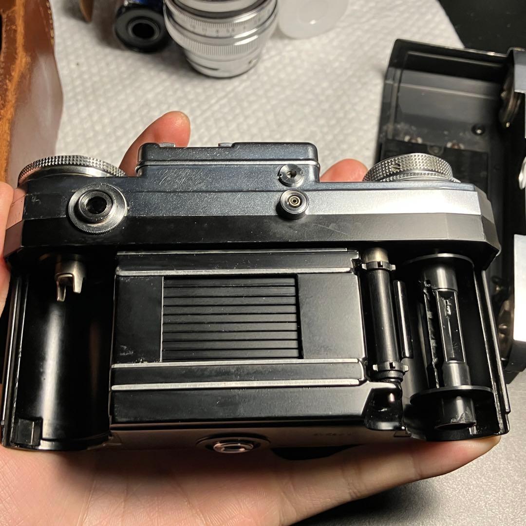 実用品CONTAX IIIa フィルムカメラ+Sonnar 50 1.5 レンズ