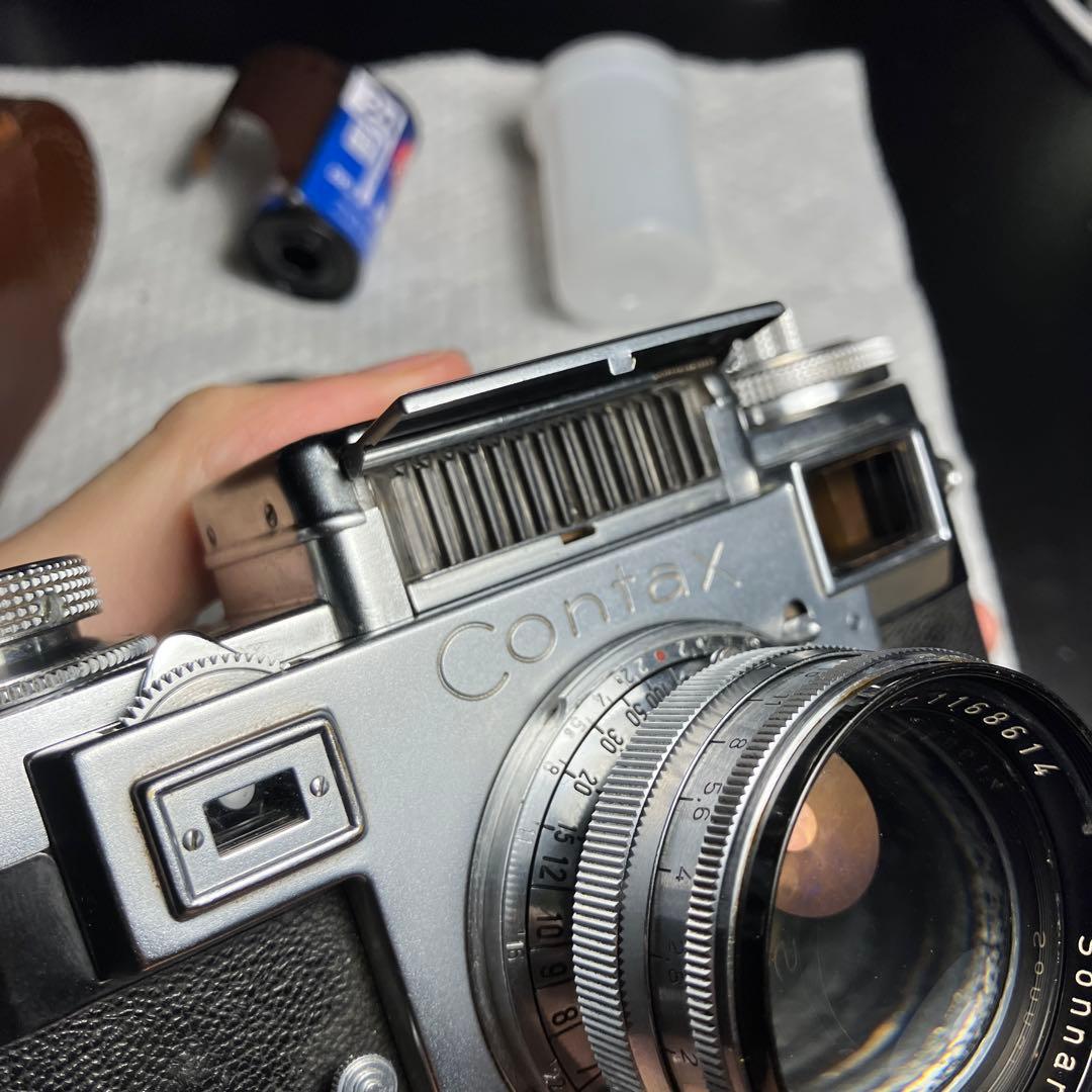実用品CONTAX IIIa フィルムカメラ+Sonnar 50 1.5 レンズ