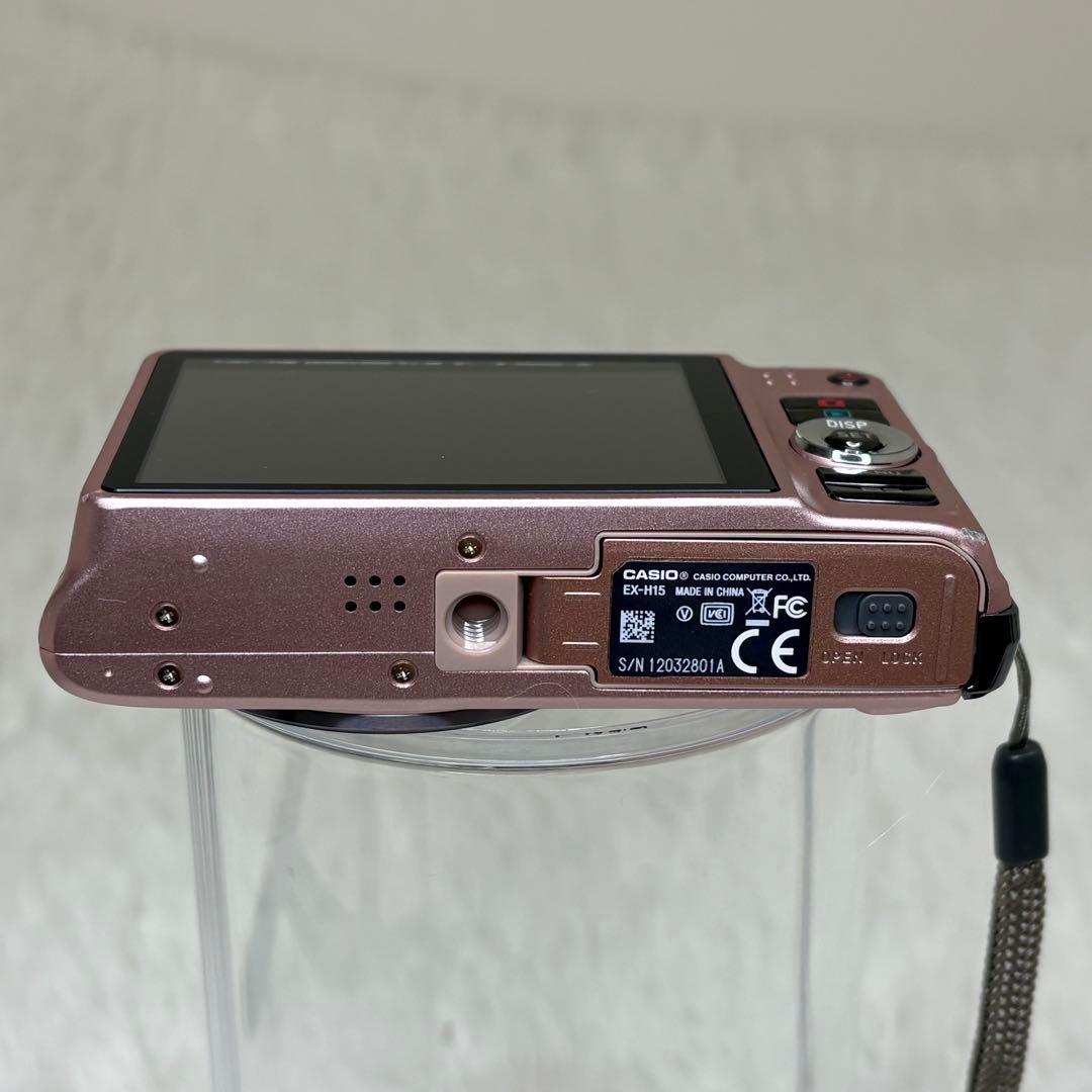 CASIO カメラ　エクシリム　EX-H15 ピンク コンデジ　動作品