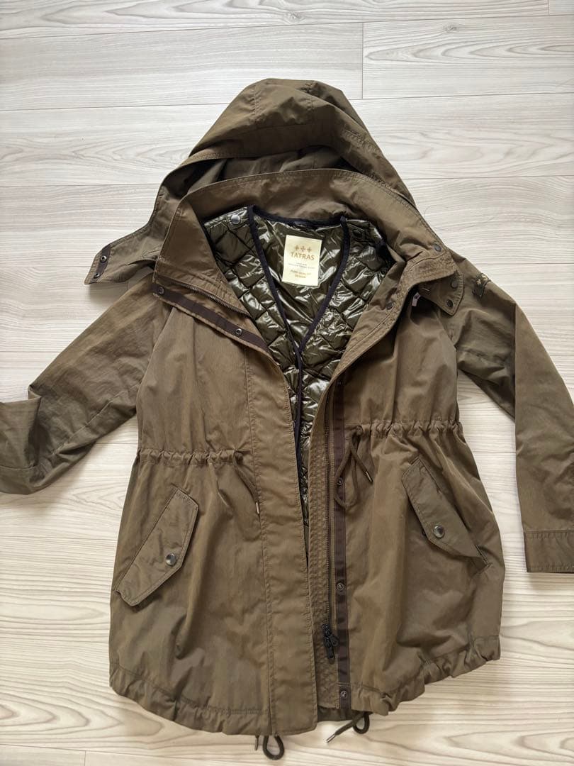 TATRAS モッズコート オリーブ！インナー付き！！ 2回着用のみ！