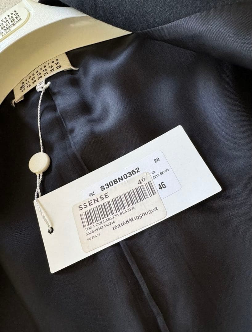 Maison Margiela 16aw ノーカラージャケット46