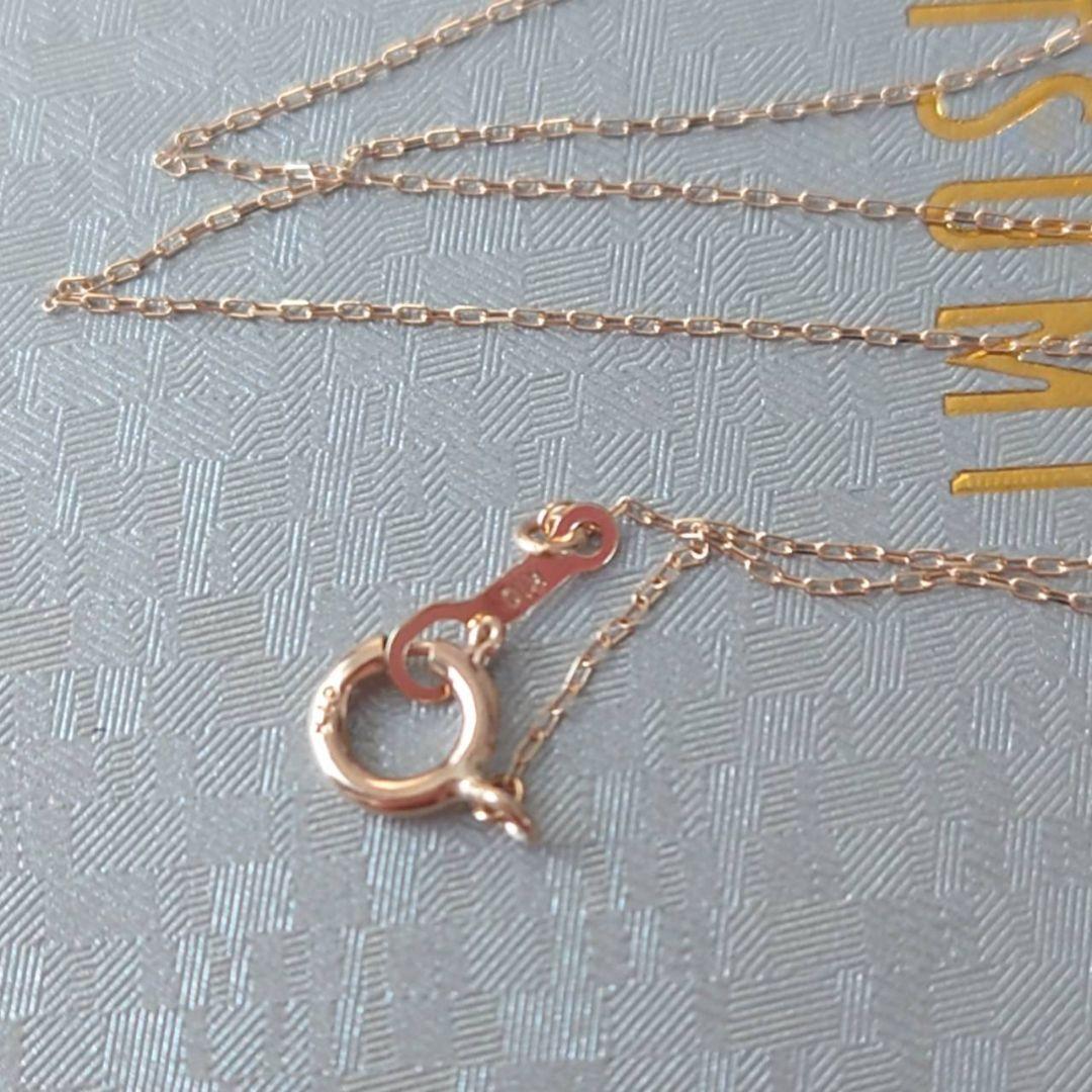 未使用　ツツミ　ガーネット　しずく型　ネックレス　K10　イエローゴールド