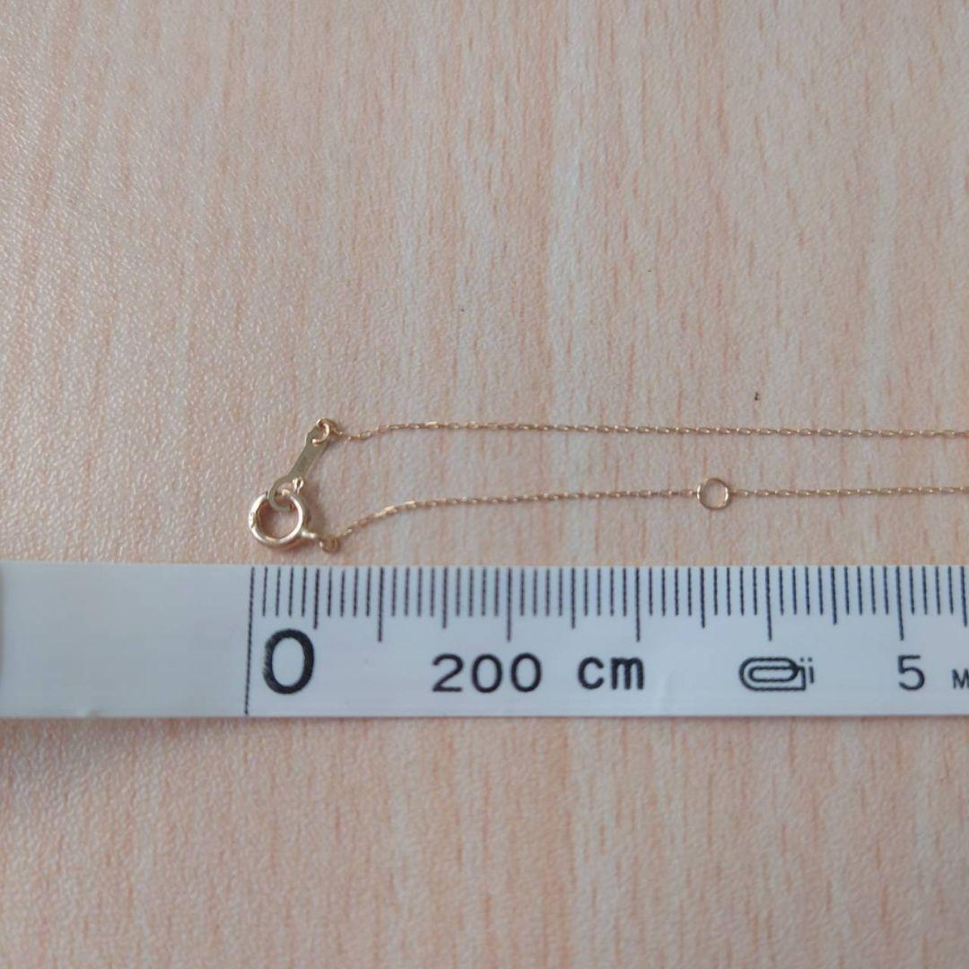 未使用　ツツミ　ガーネット　しずく型　ネックレス　K10　イエローゴールド