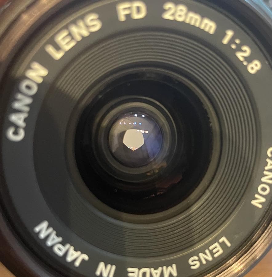フィルムカメラ Canon AE-1 Silver + New FD 28mm f2.8