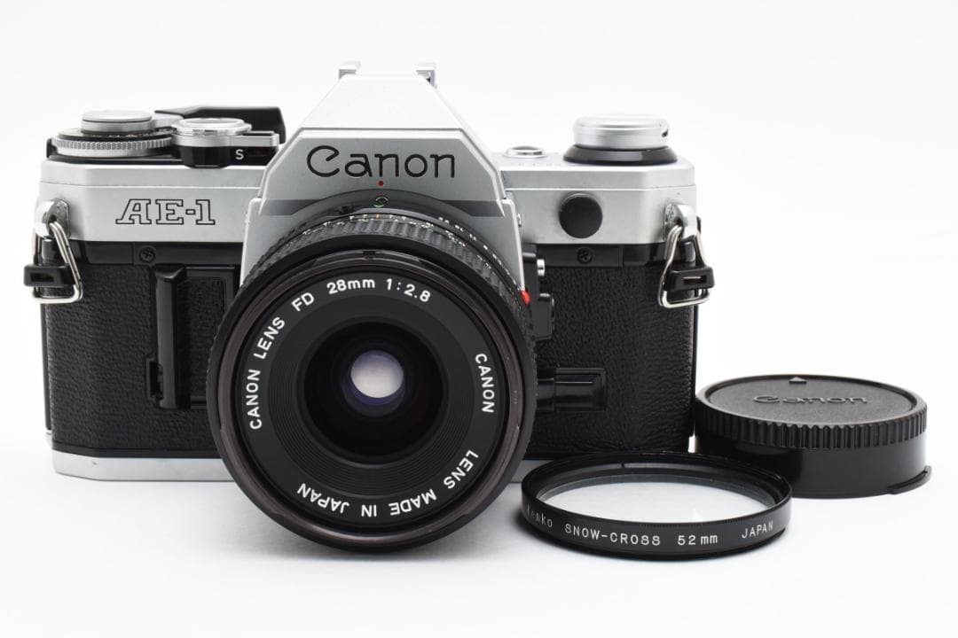 フィルムカメラ Canon AE-1 Silver + New FD 28mm f2.8