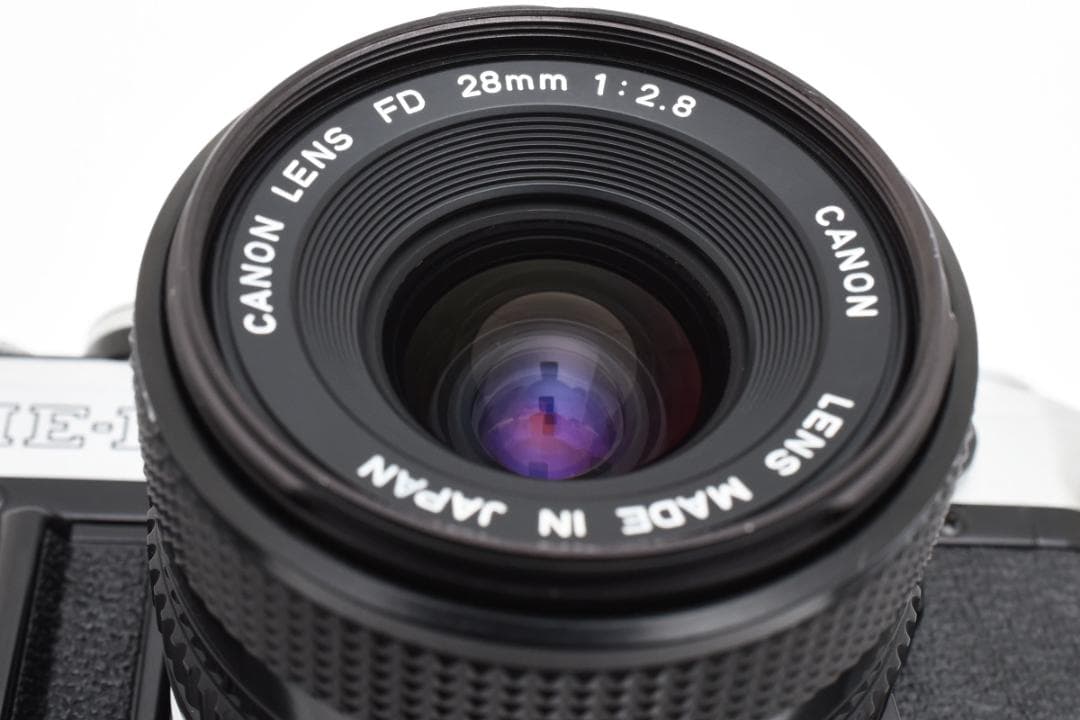 フィルムカメラ Canon AE-1 Silver + New FD 28mm f2.8