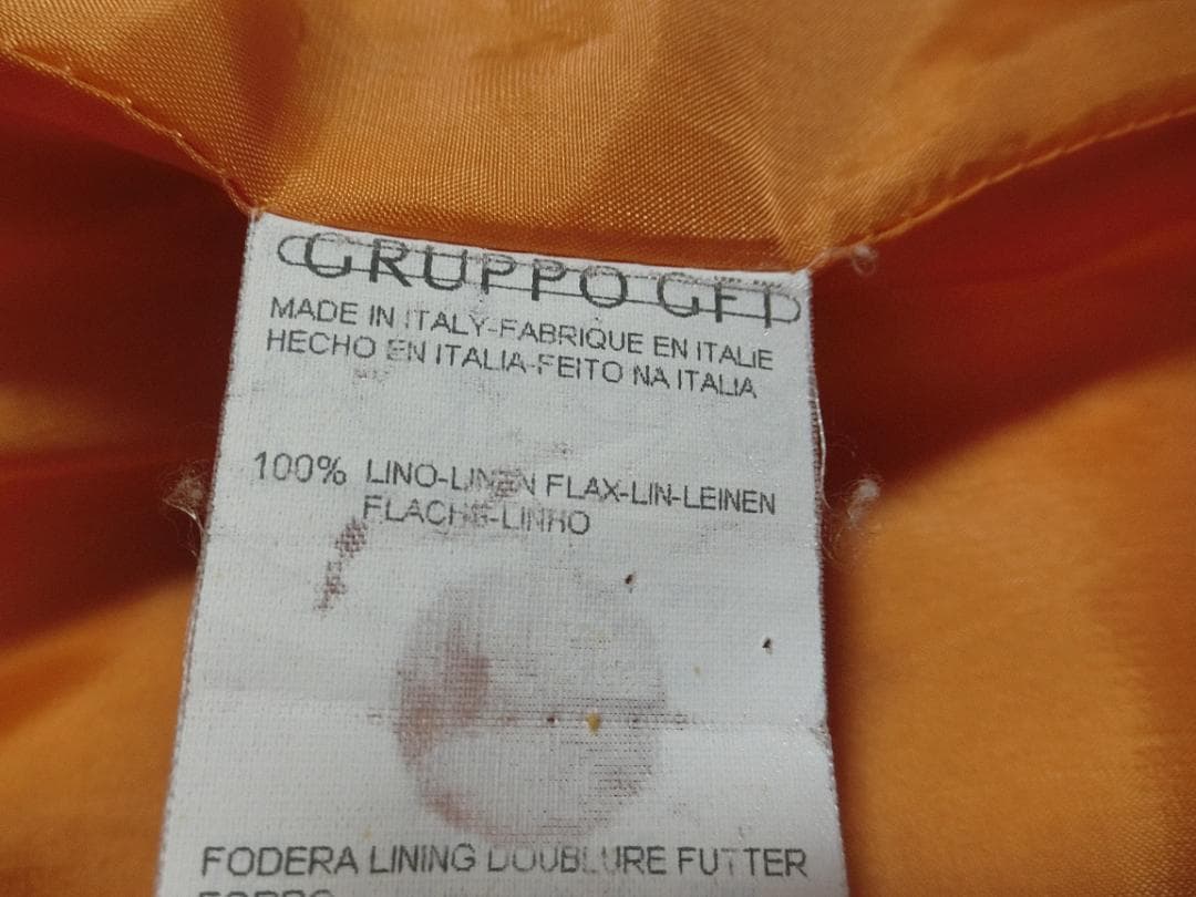 イタリア製　ヴァレンティノ　パイピング　リネン　スカート　セットアップ　４２