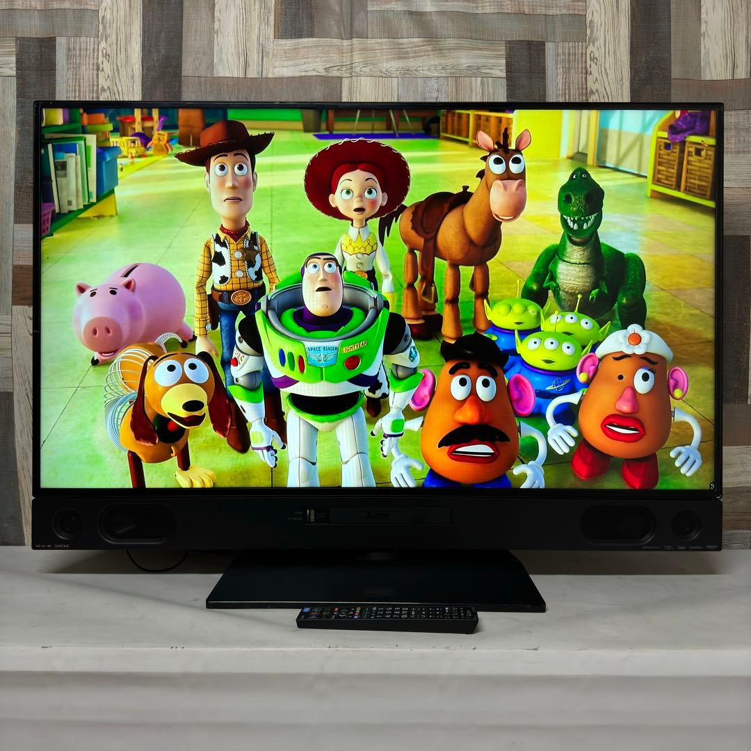 即日受渡❣️全国送料込三菱50型4Kブルーレイ&HDD2番組同時録画ユーチューブ可