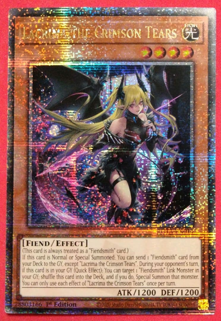 美品 紅涙の魔 ラクリモーサ 25th 英語 遊戯王