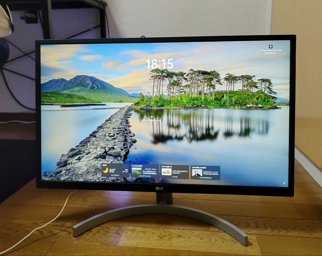 【美品】LG 27インチ4Kディスプレイ 27UL500-W