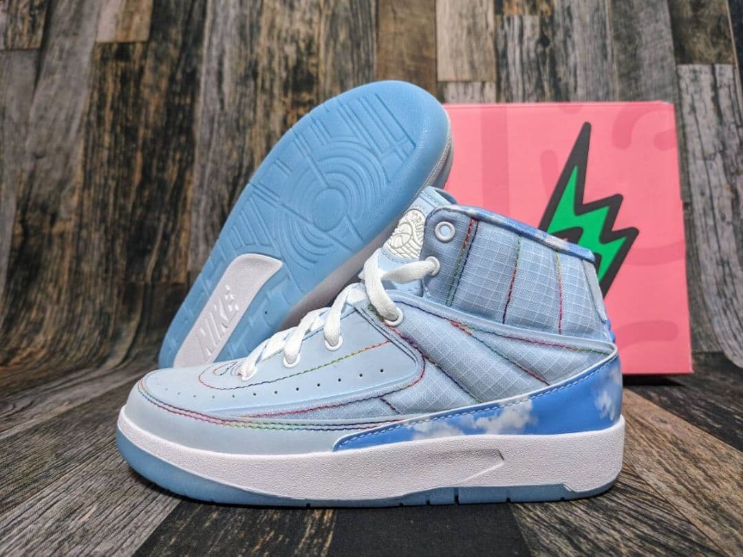 19cm ナイキ ジョーダン 2 レトロ PS Jバルヴィン 青/スカイブルー