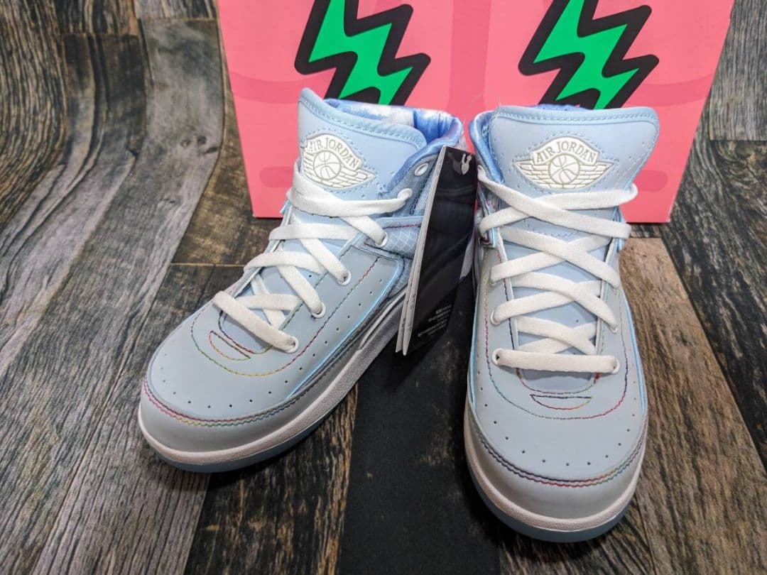 19cm ナイキ ジョーダン 2 レトロ PS Jバルヴィン 青/スカイブルー