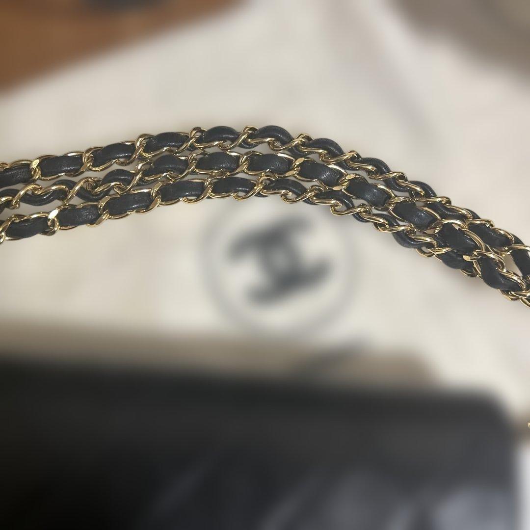 ☆本物☆シャネル　ミニマトラッセ　ブラック　ラムスキン　プッシュロック