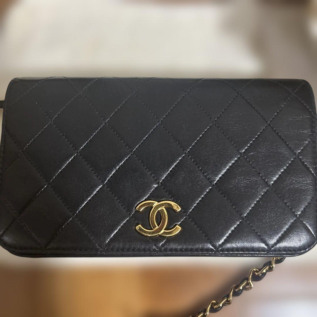☆本物☆シャネル　ミニマトラッセ　ブラック　ラムスキン　プッシュロック