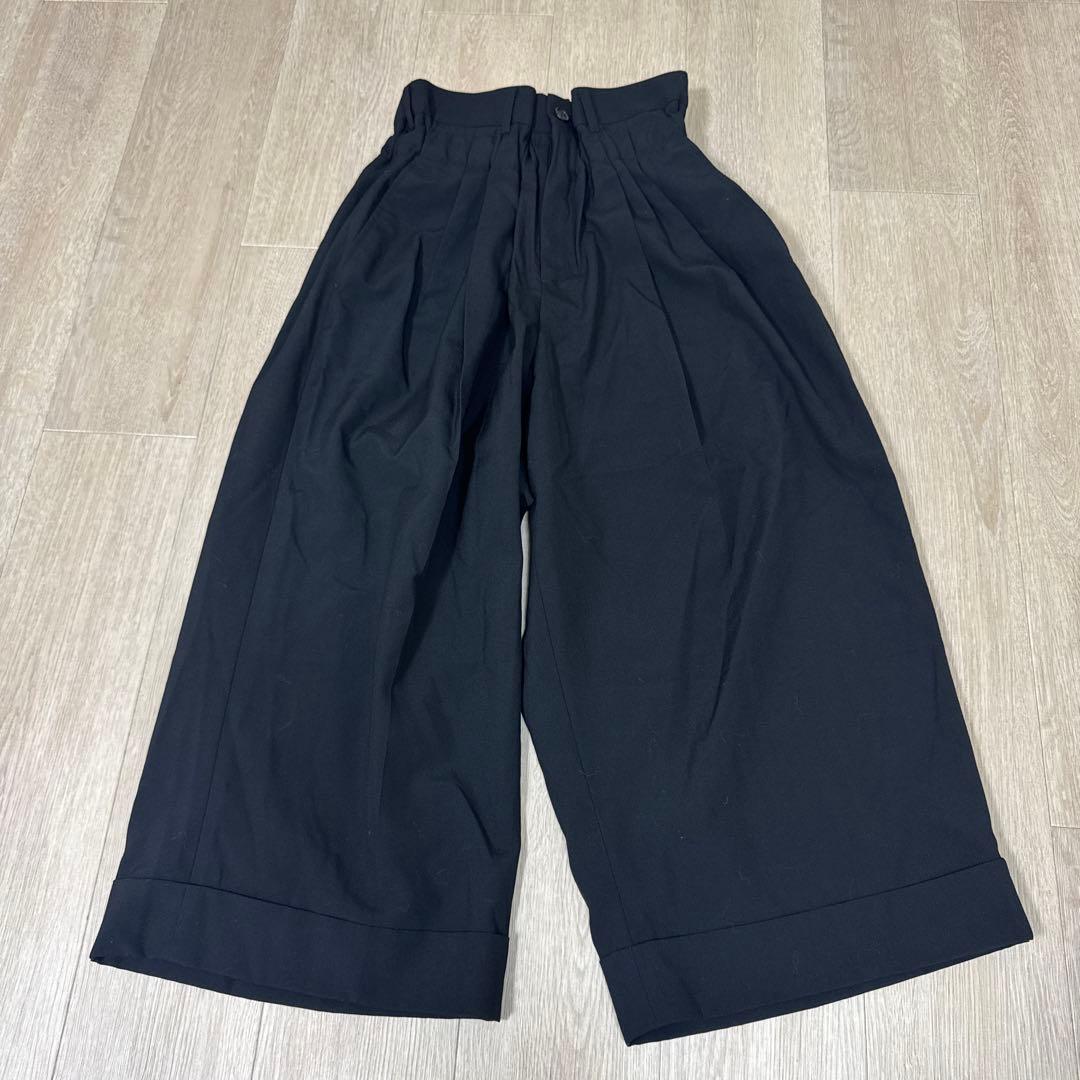 コムデギャルソン　ガウチョ　パンツ　黒　XS