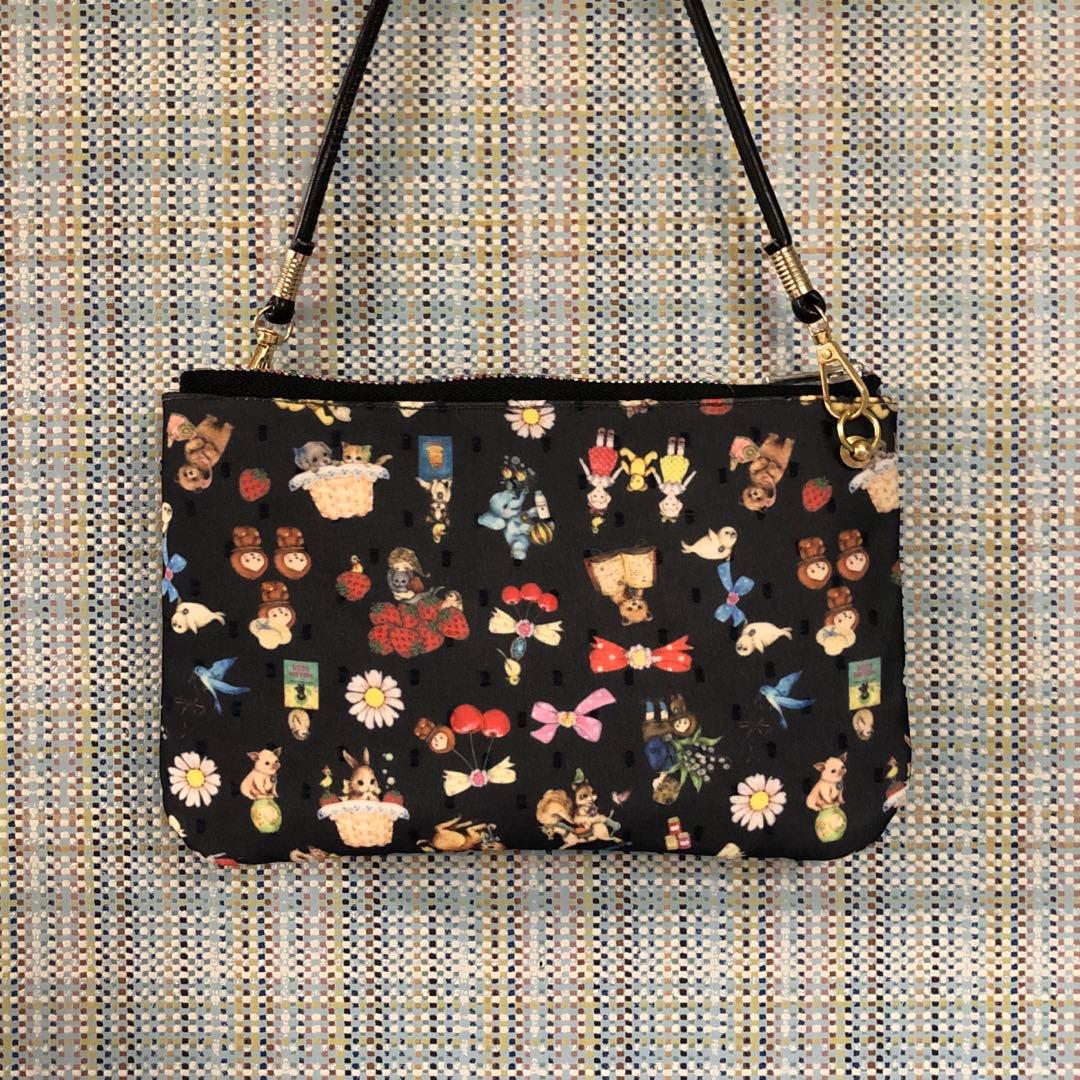 1909.ハンドメイド　20cmファスナーポーチ　フランシュリッペ