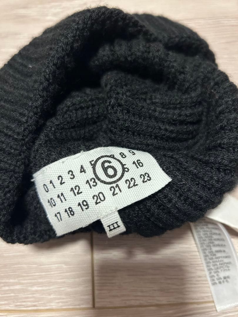 MM6　Maison Margiela　ロゴ　ニット帽