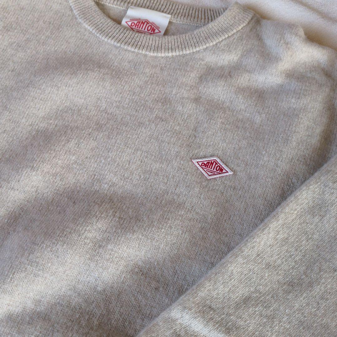 ＊美品＊DANTON ベージュ クルーネックセーター