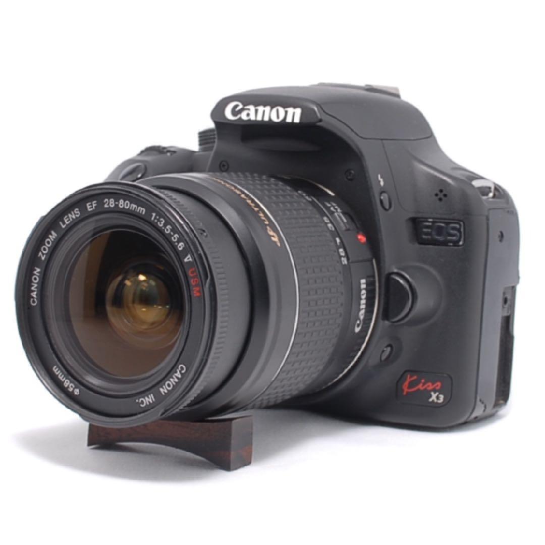 キヤノン Kiss X3★28-80mmUSM標準レンズセット★カメラデビュー✨