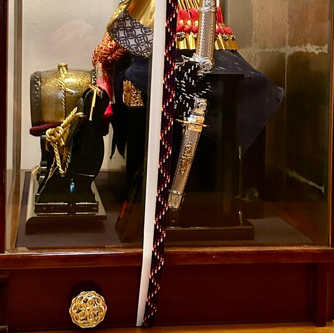 アロンくん【極上ケース飾り】 兜飾　寿慶　五月人形 ガラスケース未開封