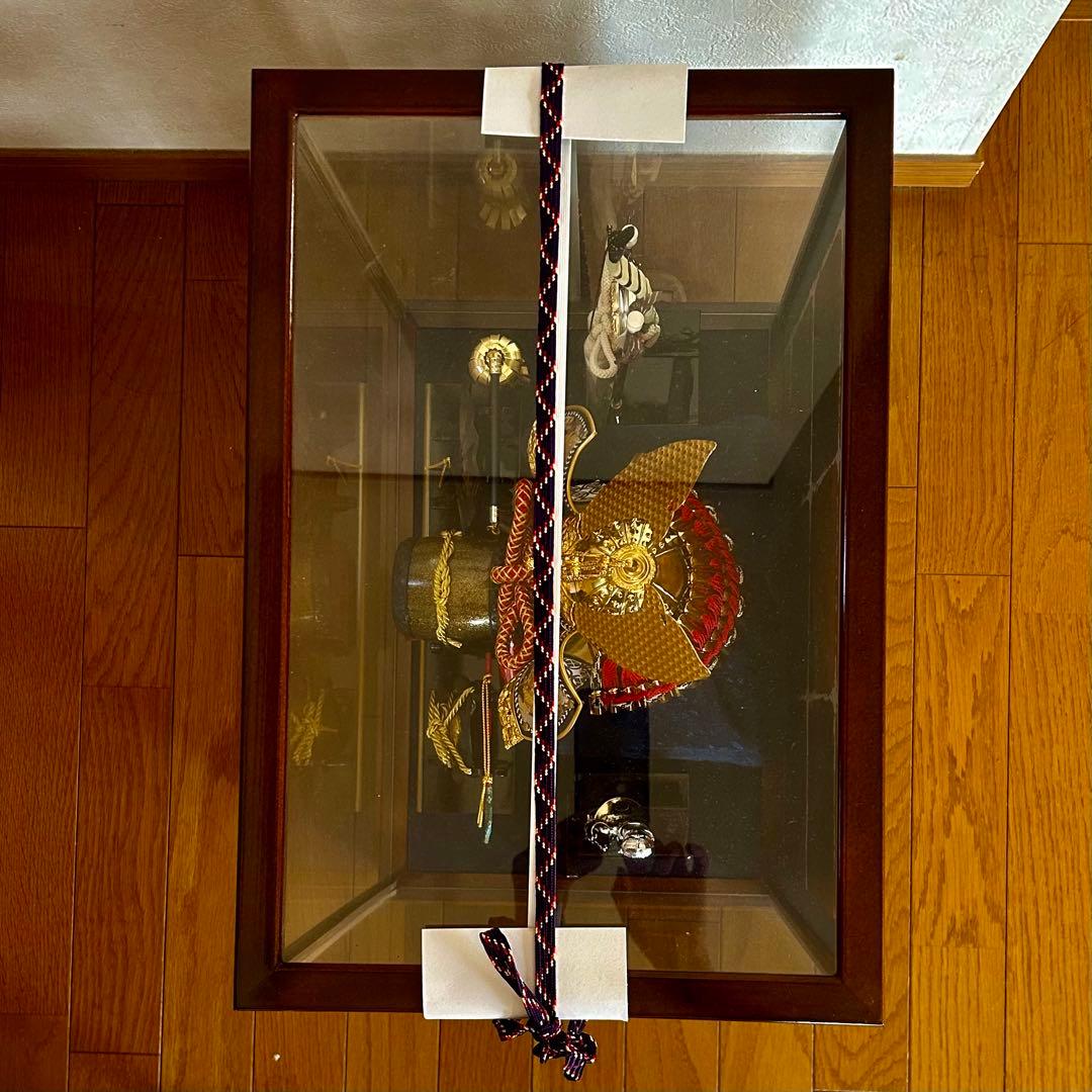 アロンくん【極上ケース飾り】 兜飾　寿慶　五月人形 ガラスケース未開封