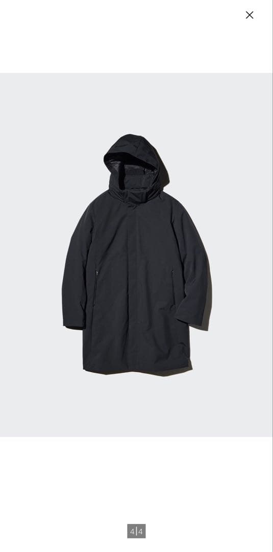 ユニクロ　ハイブリッドダウンコート　最新モデル　ブラック　Mサイズ　新品