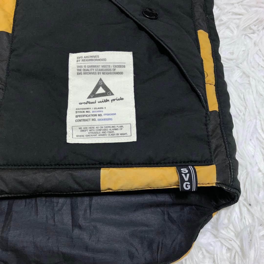 neighborhood ベスト　チェッカー　イエロー×ブラック　リバーシブル