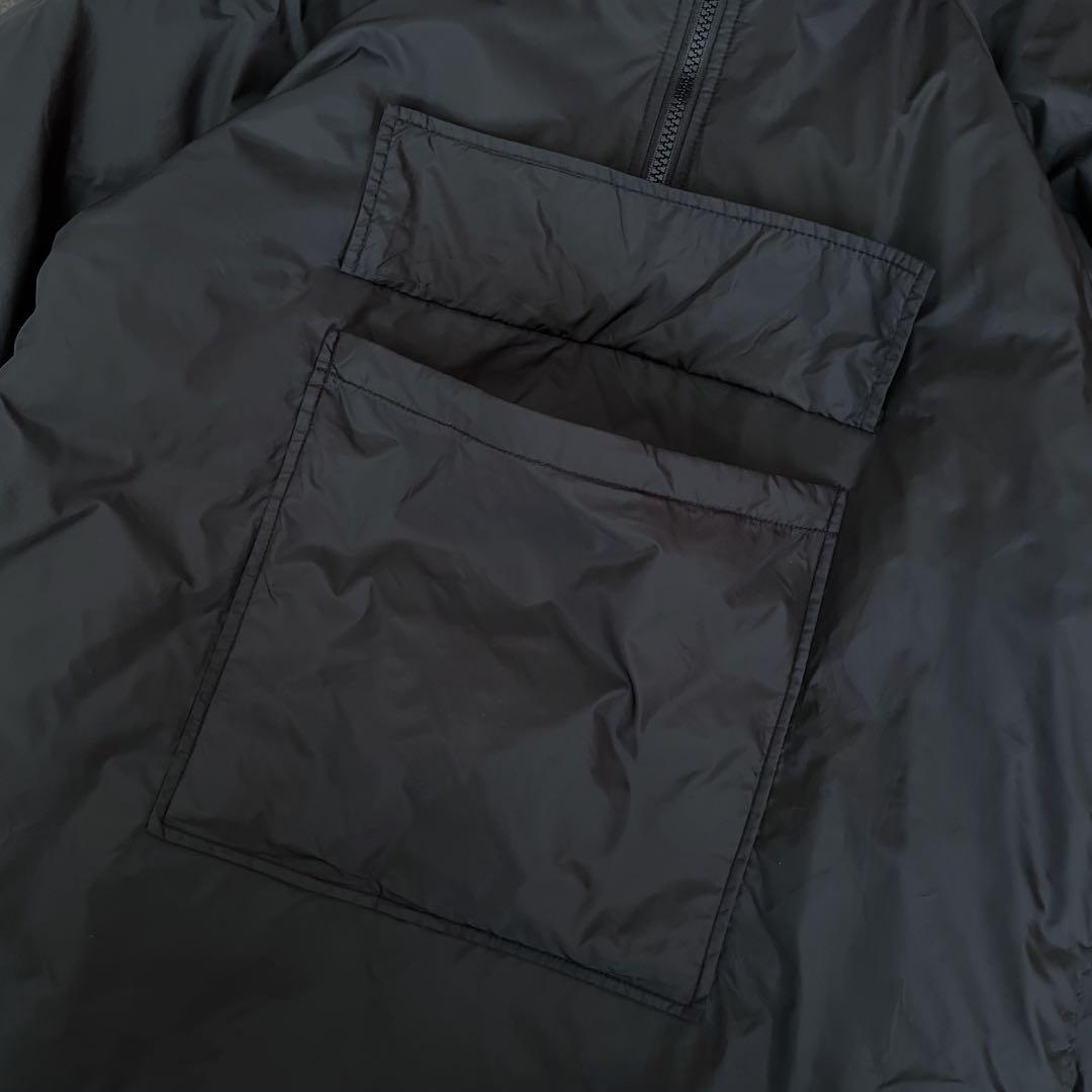【美品】USED 90s ダウン アノラックパーカー ナイロンジャケット BLK