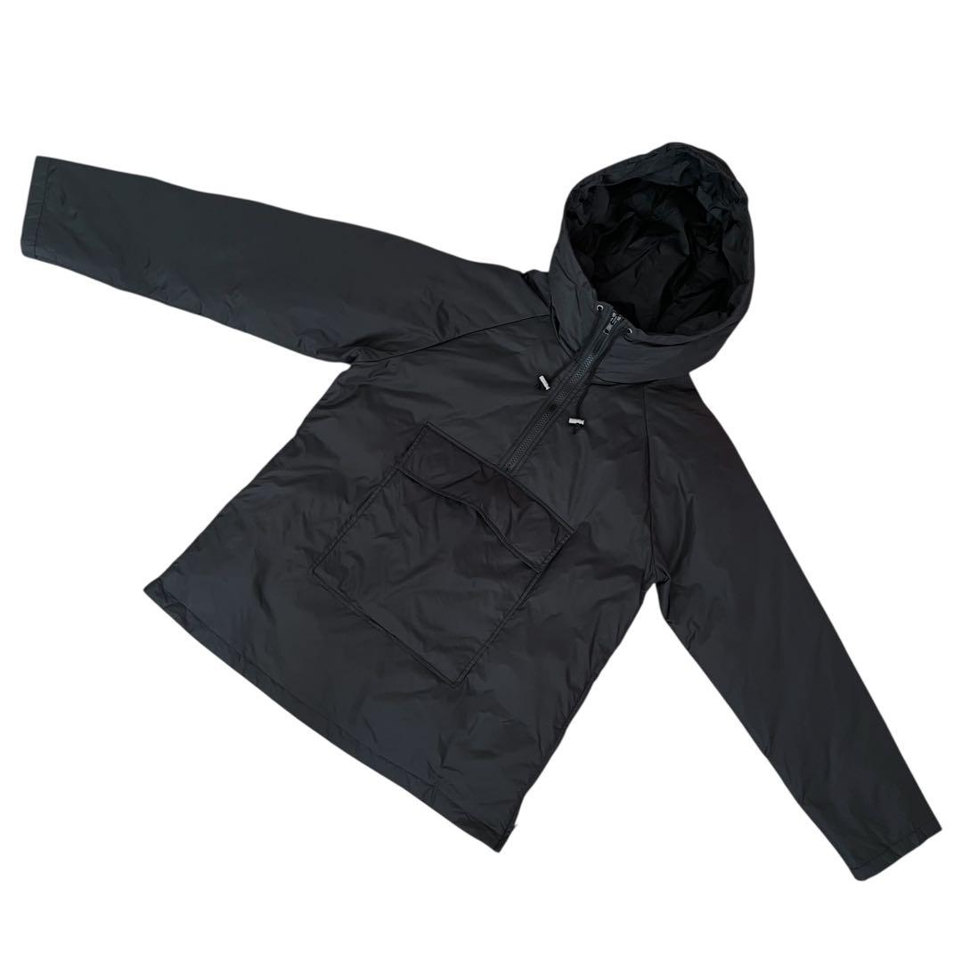 【美品】USED 90s ダウン アノラックパーカー ナイロンジャケット BLK