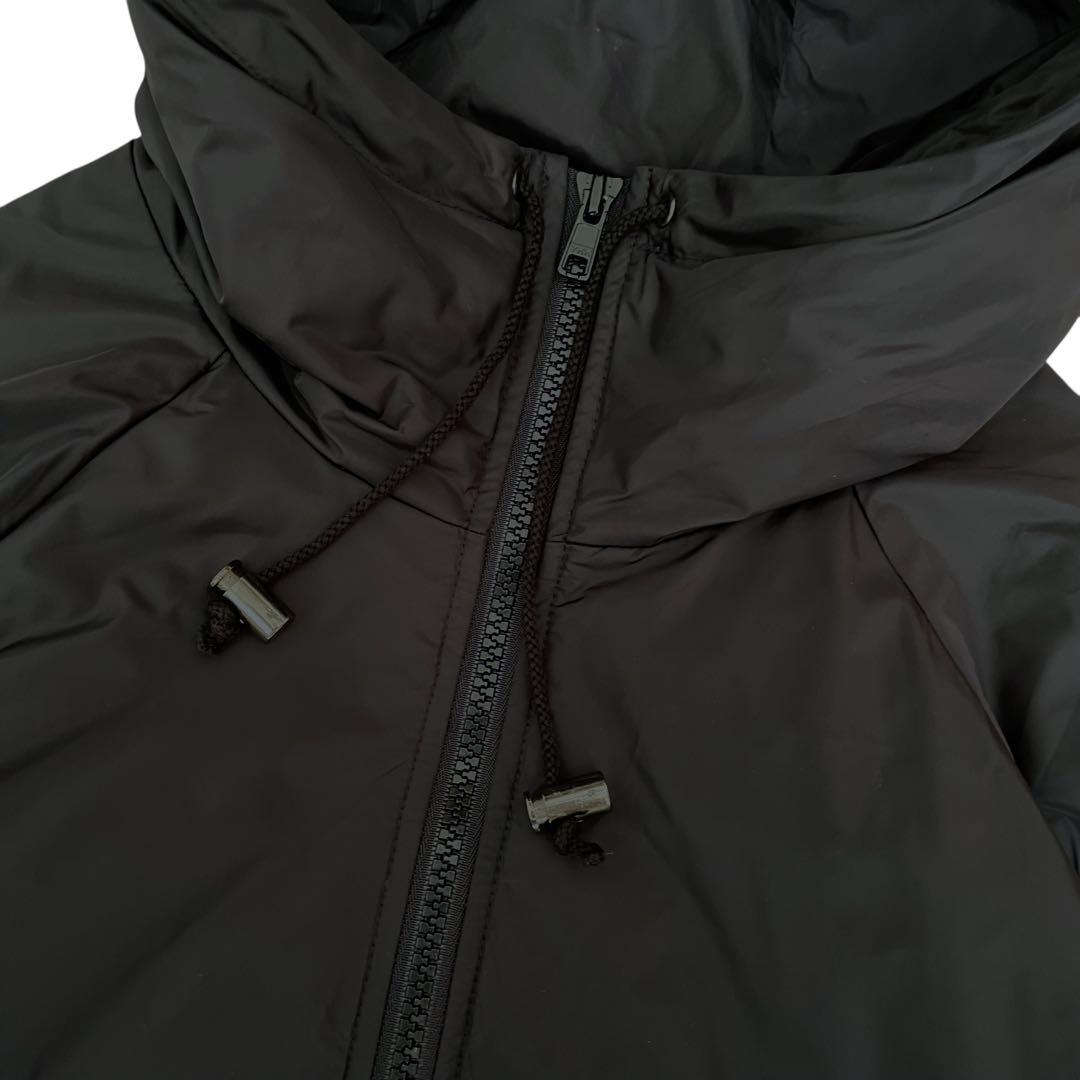 【美品】USED 90s ダウン アノラックパーカー ナイロンジャケット BLK