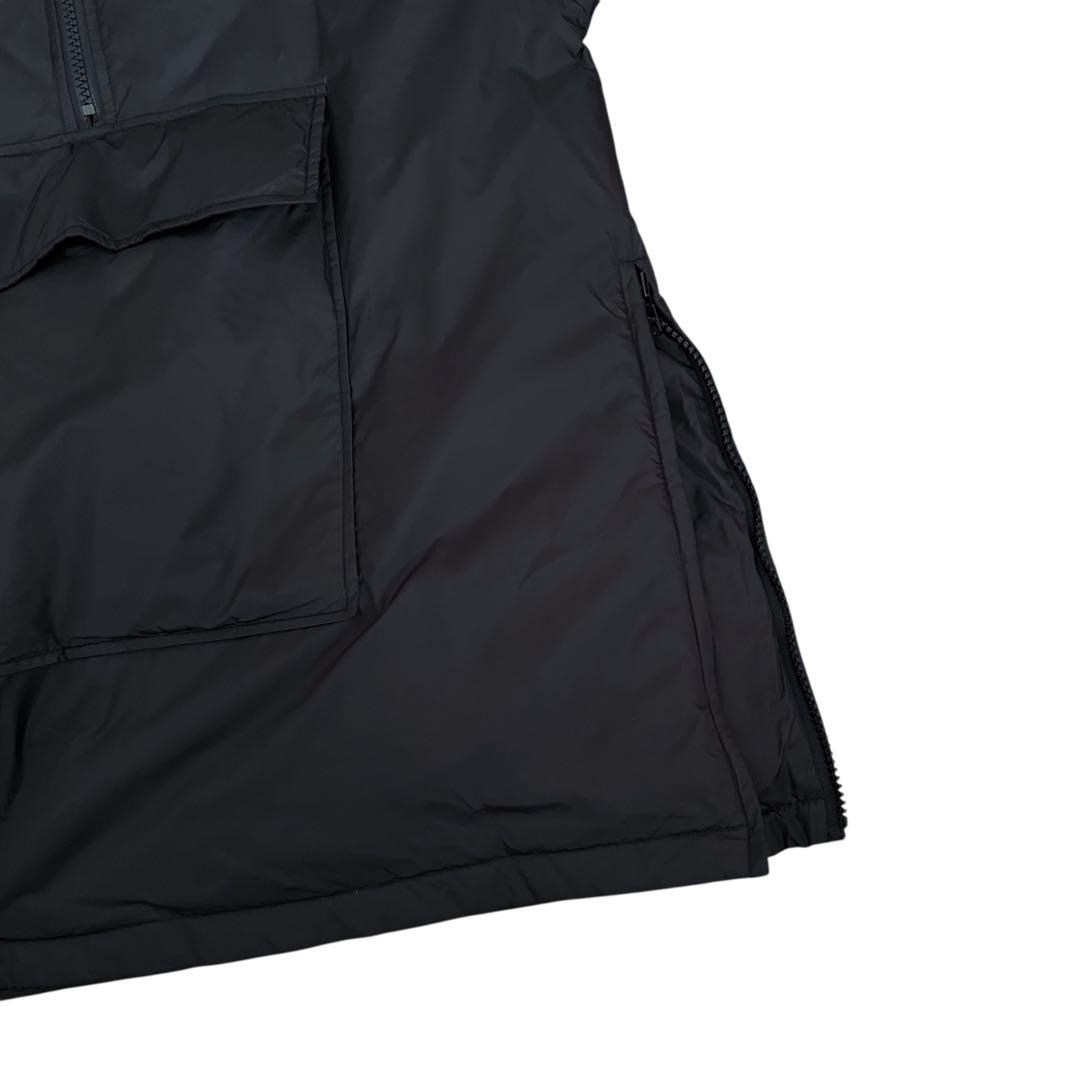 【美品】USED 90s ダウン アノラックパーカー ナイロンジャケット BLK