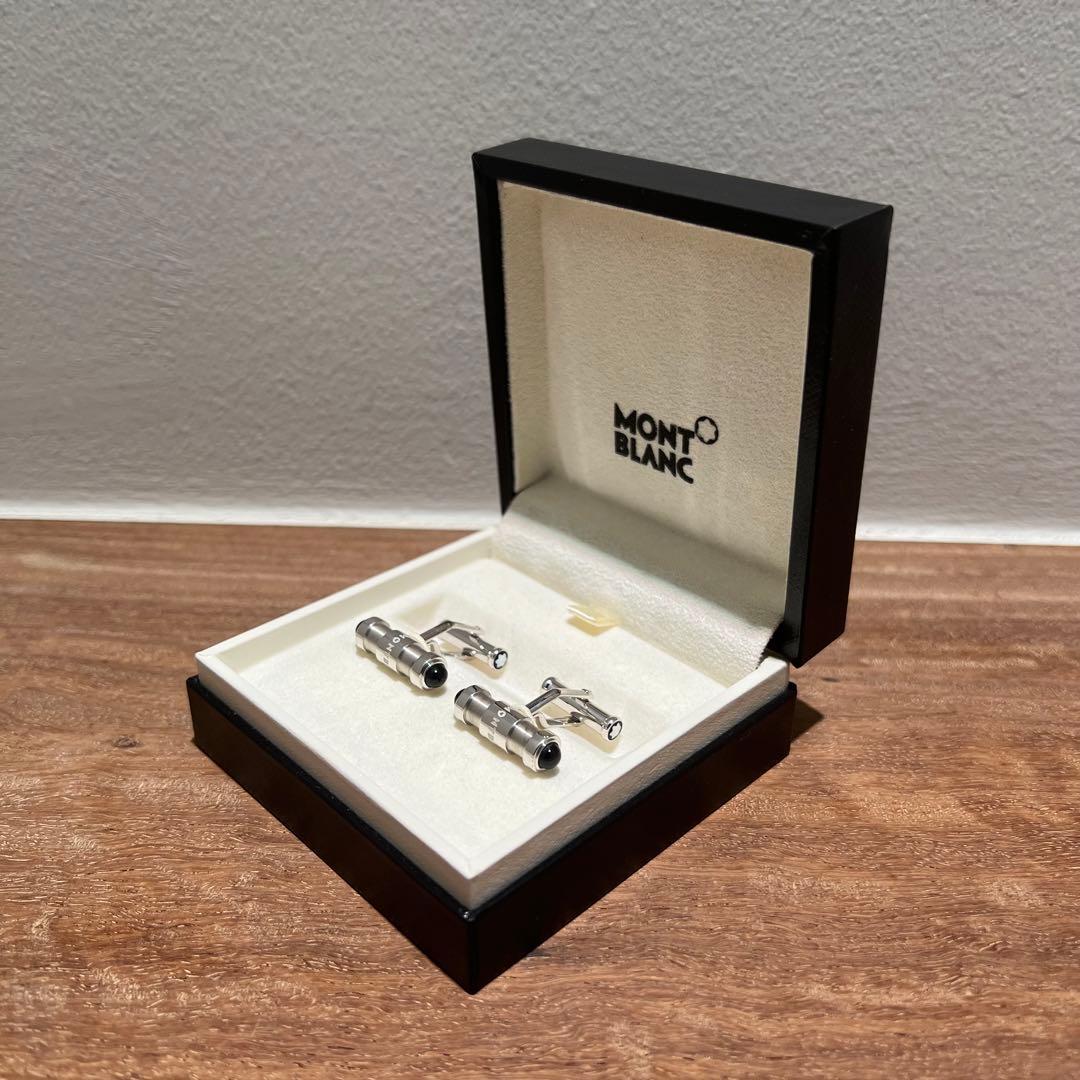 【美品】Montblanc モンブラン カフリンクス カフス シルバー 箱付