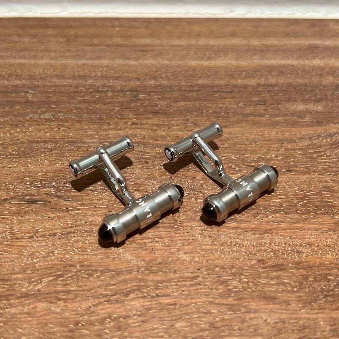 【美品】Montblanc モンブラン カフリンクス カフス シルバー 箱付