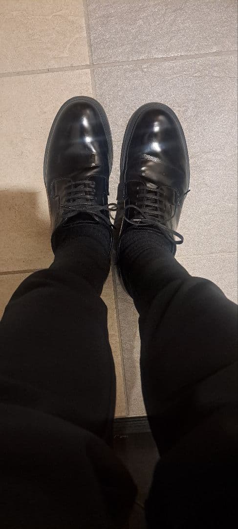 極美品　PRADA　プラダ　革靴　ダービーシューズ　7.5　26.5cm