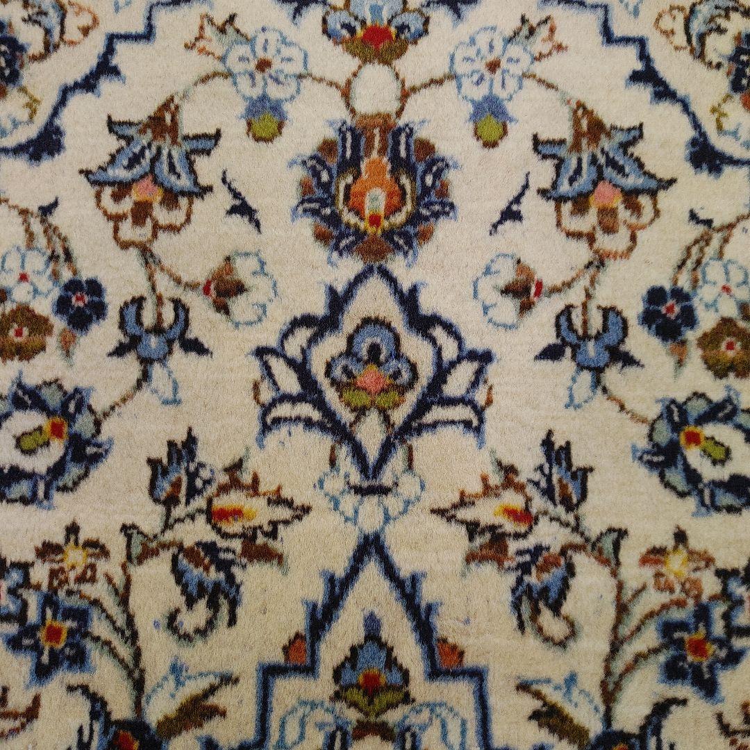 ペルシャ絨毯 150x100 手織り 美術品 カーシャーン産 クリーニング済み