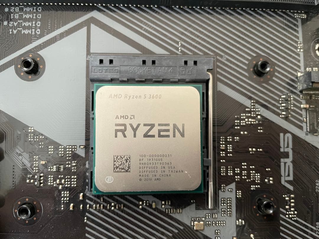 AMD RYZEN5 3600 + ASUS B450-PLUSセット
