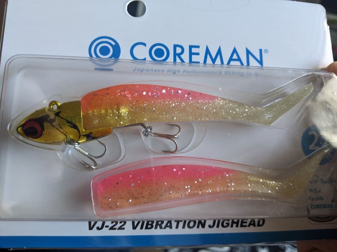 コアマン VJ-22 バイブレーションジグヘッド #008 シルバーヘッド/ピ…