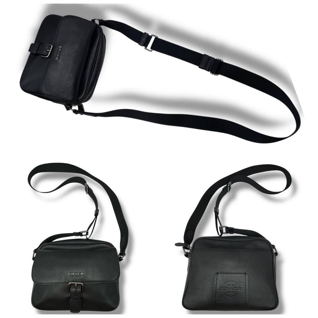 極美品✨COACH コーチ ハドソン クロスボディ ショルダーバッグ ブラック