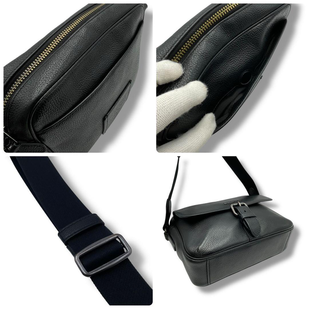 極美品✨COACH コーチ ハドソン クロスボディ ショルダーバッグ ブラック
