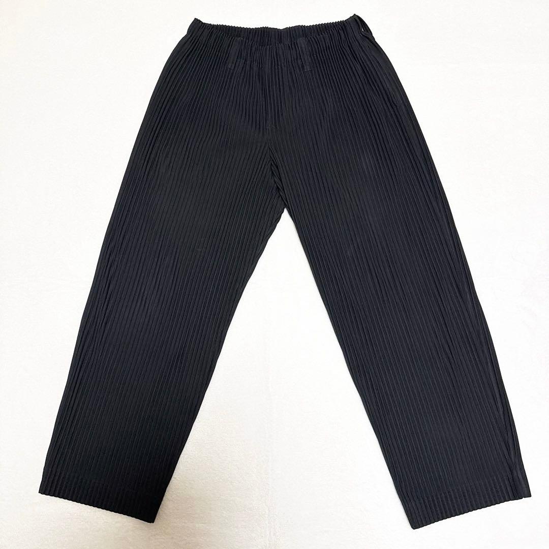 HOMME PLISSE ISSEY MIYAKE プリーツパンツ 2 ブラック