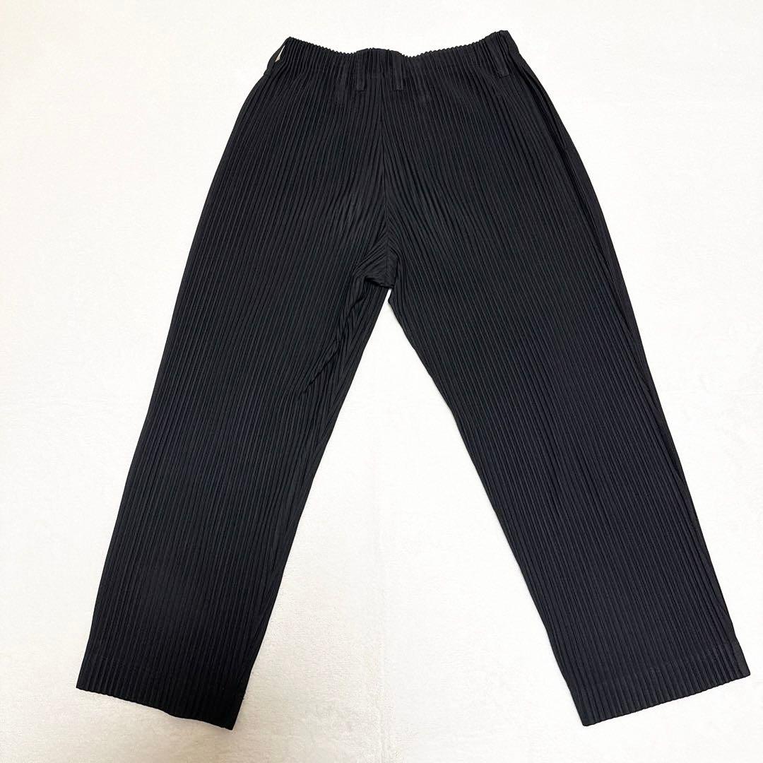 HOMME PLISSE ISSEY MIYAKE プリーツパンツ 2 ブラック