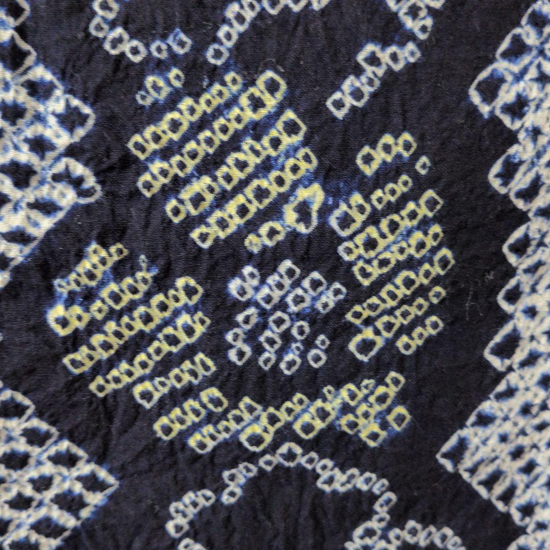 有松絞　浴衣　新品　手縫い　しつけ糸付き　着丈約156