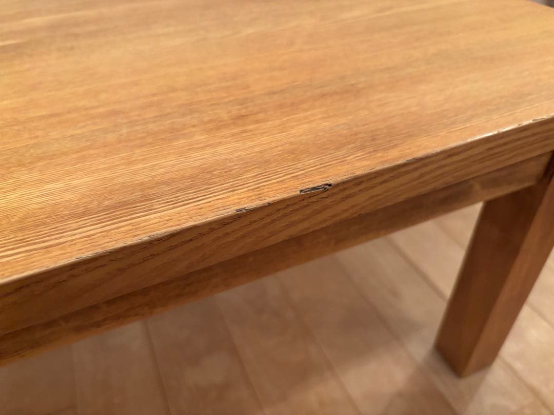 2008年　無印良品　タモ材テーブル