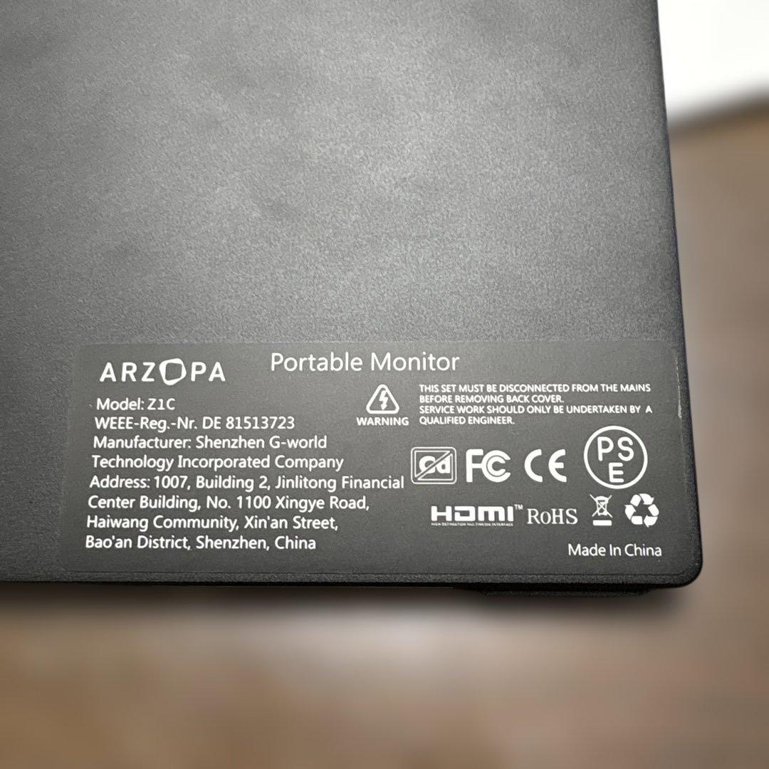 ARZOPA モニター マルチデバイス対応17.3inch