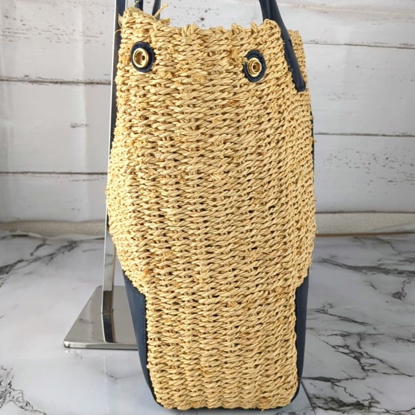 【人気】トリーバーチ☆エラ　トートバッグラフィア　カゴ肩掛け A4可