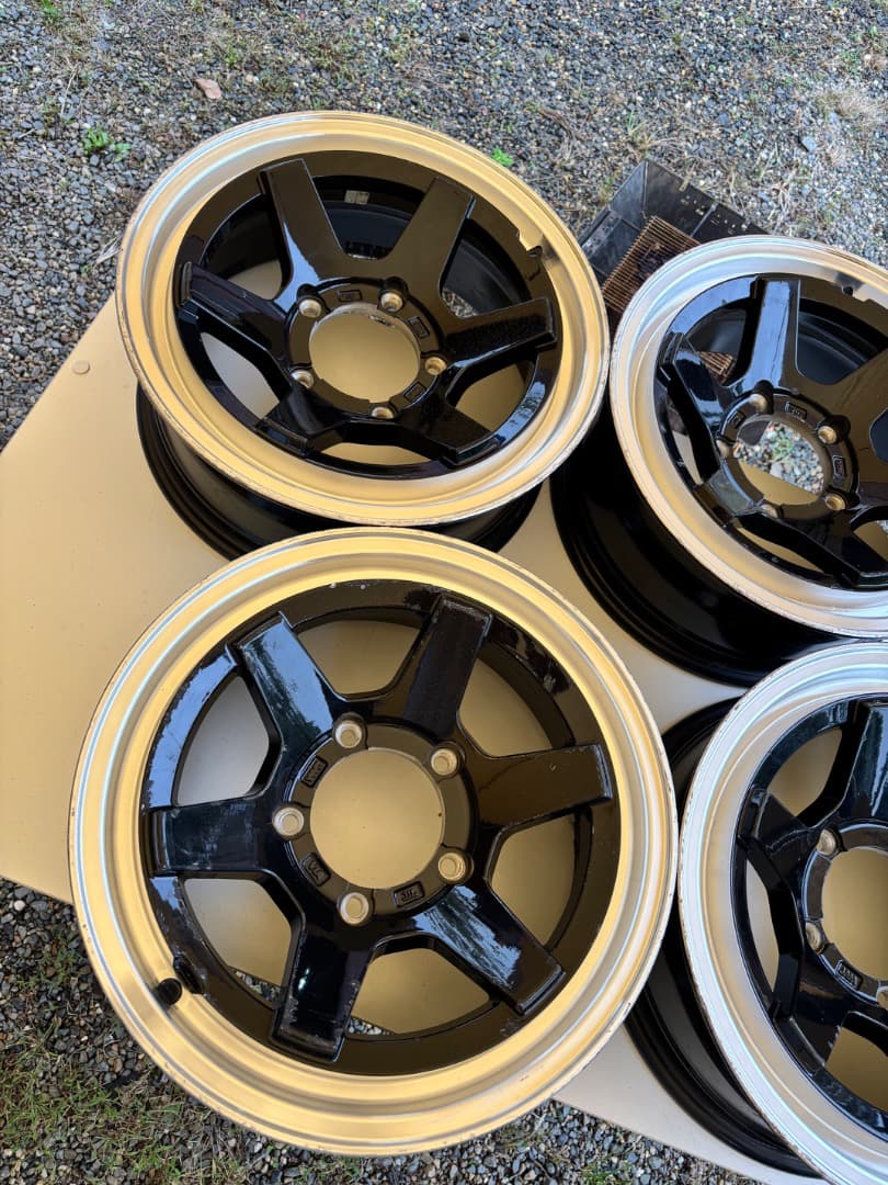 16 inch 5スポークホイールセットjb23 jimny jb64 jb74